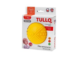 TULLO 4 текстурный сенсорный мяч, желтый цена и информация | Аксессуары для массажа | kaup24.ee