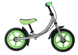 Kolmerattaline tasakaaluliikur Lean Toys Powermat, roheline цена и информация | Детский трехколесный велосипед - коляска с удобной ручкой управления для родителей Riff F95941 2в1, фиолетовый | kaup24.ee