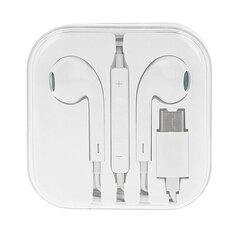 MEGA BASS earphones Type C white цена и информация | Наушники | kaup24.ee