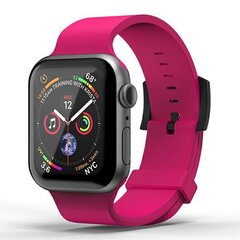 SuperDry Watchband Apple Watch 42|44|45 |49 mm Series 4|5|6|7|8|SE|SE2|Ultra Silicone różowy|pink 41680 цена и информация | Аксессуары для смарт-часов и браслетов | kaup24.ee