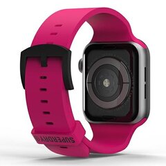 SuperDry Watchband Apple Watch 42|44|45 |49 mm Series 4|5|6|7|8|SE|SE2|Ultra Silicone różowy|pink 41680 цена и информация | Аксессуары для смарт-часов и браслетов | kaup24.ee