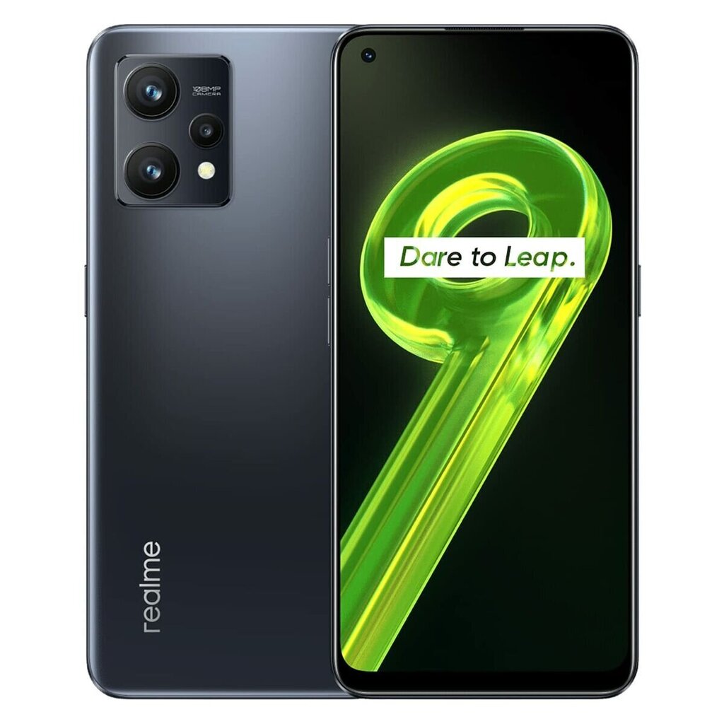 Realme 9 8GB 128GB 6.43" Black hind ja info | Telefonid | kaup24.ee