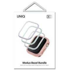 UNIQ ramki do Moduo 3in1 Apple Watch Series 4|5|6|7|8|SE 40|41mm Szałwiowy-Lillak-Biały|Sage-Lilac-White цена и информация | Аксессуары для смарт-часов и браслетов | kaup24.ee