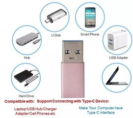 Fusion ADP Универсальный OTG Адаптер USB 3.0 на USB-C 3.1 Черный цена и информация | Адаптеры и USB-hub | kaup24.ee