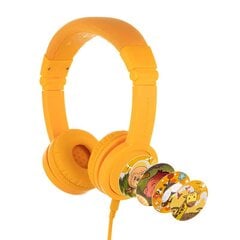 BuddyPhones kids headphones wired Explore Plus (Yellow) цена и информация | Наушники | kaup24.ee