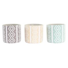 DKD Home Decor     Ikat (14 x 14 x 13 cm) (3 ) цена и информация | Вазоны | kaup24.ee