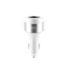 REMAX Car Charger RCC-218 Journey Series - 2xUSB + cigarette lighter socket - 24W 4,8A White цена и информация | Зарядные устройства для телефонов | kaup24.ee