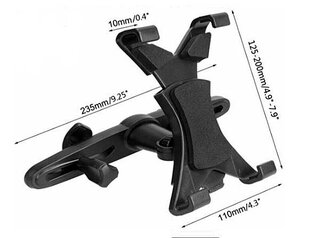 Car holder NB-058H for tablet to headrest 7-11 inches цена и информация | Держатели для телефонов | kaup24.ee