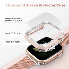 Case for Apple Watch 45mm Diamond pink-gold цена и информация | Аксессуары для смарт-часов и браслетов | kaup24.ee