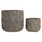 Pottide komplekt DKD Home Decor Hall Tsement Araablane (20,5 x 20,5 x 20,5 cm) hind ja info | Dekoratiivsed lillepotid | kaup24.ee