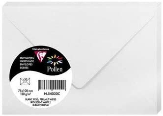 Dekoratiivne ümbrik Pollen Clairefontaine, valge hind ja info | Ümbrikud, postkaardid | kaup24.ee