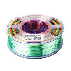 eSUN 3D filament eSilk PLA 1kg rainbow цена и информация | Смарттехника и аксессуары | kaup24.ee