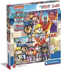 Puzzle Clementoni PawPatrol, 2 x 60 tk. цена и информация | Пазлы | kaup24.ee