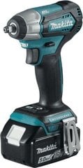 Ударный гайковерт Makita DTW180RTJ, 18 В, с аккумулятором, без зарядного устройства цена и информация | Шуруповерты, дрели | kaup24.ee