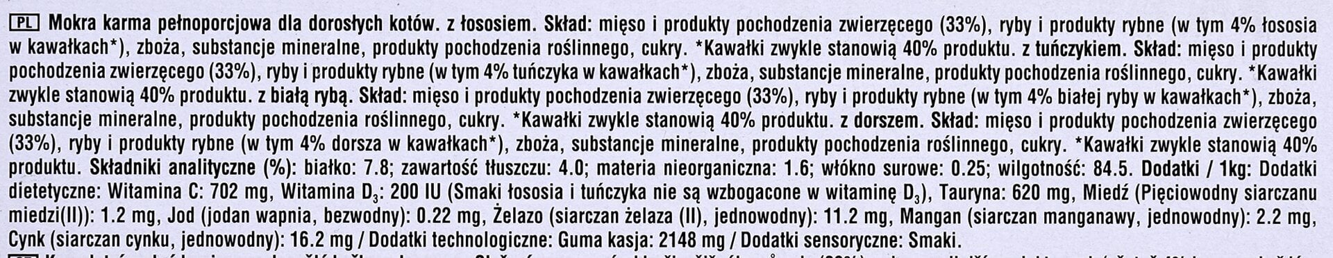Konserv kassidele Whiskas Fish Favourites in jelly, 40x85 g цена и информация | Maiustused kassidele | kaup24.ee