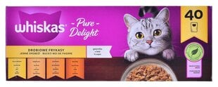 Whiskas Pure Delight komplekt kassidele, 40 x 85g hind ja info | Konservid kassidele | kaup24.ee