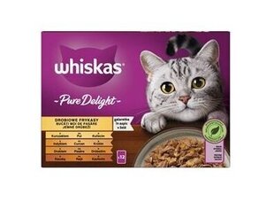 Whiskas с курицей, индейкой, птицей и уткой, 48х85 г цена и информация | Кошачьи консервы | kaup24.ee