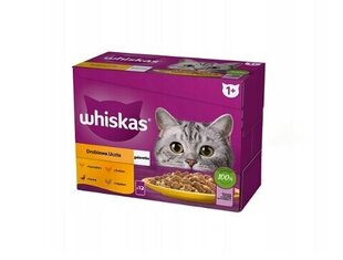 Whiskas с курицей, уткой, птицей и индейкой, 48х85 г цена и информация | Кошачьи консервы | kaup24.ee