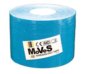 Kinesioteip MoVeS, lateksivaba, 5 cm x 5 m, sinine цена и информация | Ортезы и бандажи | kaup24.ee