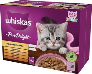 Konservide komplekt kassidele Whiskas Pure Delight, 12x85 g hind ja info | Konservid kassidele | kaup24.ee