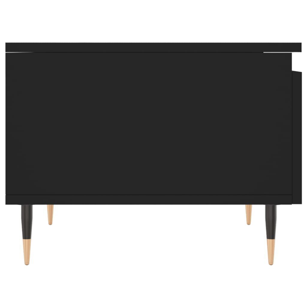 vidaXL kohvilaud, must, 50 x 46 x 35 cm, tehispuit hind ja info | Diivanilauad | kaup24.ee