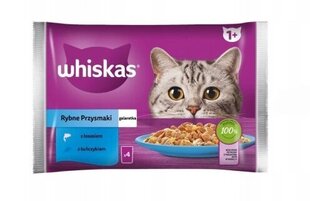 Whiskas для взрослых кошек с лососем и тунцом, 52х85 г цена и информация | Кошачьи консервы | kaup24.ee