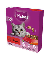 Whiskas porgandi ja hernestega, 800 g цена и информация | Сухой корм для кошек | kaup24.ee