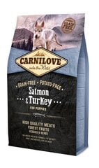 Carnilove kutsikatele, lõhe ja kalkuniga, 4 kg hind ja info | Kuivtoit koertele | kaup24.ee