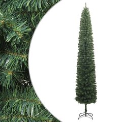 vidaXL kitsas jõulukuusk alusega, 300 cm, PVC цена и информация | Искусственные елки | kaup24.ee