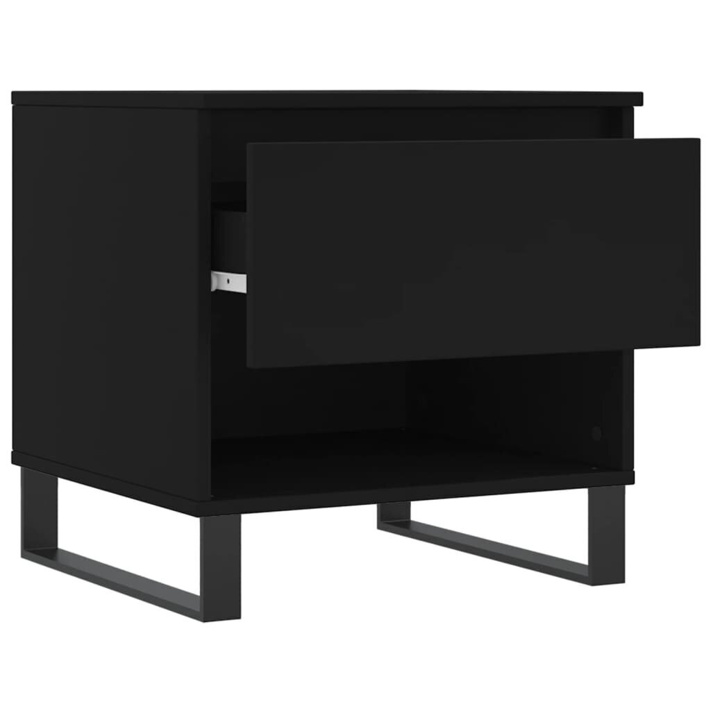 vidaXL kohvilaud, must, 50 x 46 x 50 cm, tehispuit hind ja info | Diivanilauad | kaup24.ee