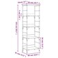vidaXL raamaturiiul, hall Sonoma tamm, 50 x 33 x 153 cm, tehispuit hind ja info | Riiulid | kaup24.ee