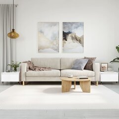 vidaXL kohvilauad 2 tk, kõrgläikega valge, 50 x 46 x 35 cm, tehispuit hind ja info | Diivanilauad | kaup24.ee