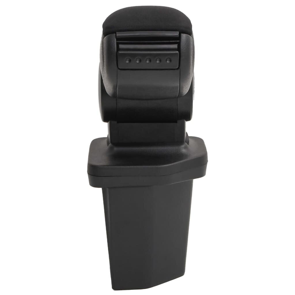 vidaXL auto käetugi, must, 15 x 32 x (40-52)cm, ABS hind ja info | Lisaseadmed | kaup24.ee