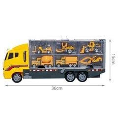 Игрушечный грузовик со строительными транспортными средствами Kruzzel цена и информация | Игрушки для мальчиков | kaup24.ee