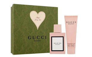 Kinkekomplekt Gucci Gucci Bloom naistele: parfüümvesi EDP, 50 ml + kehakreem, 50 ml hind ja info | Gucci Kosmeetika, parfüümid | kaup24.ee
