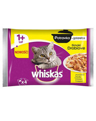 Whiskas с курицей, уткой, птицей и индейкой, 13х4х85 г цена и информация | Кошачьи консервы | kaup24.ee