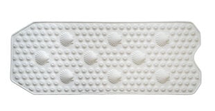 Противоскользящий коврик для ванны Shell, 40 x 104 см, белый цена и информация | Аксессуары для ванной комнаты | kaup24.ee