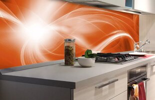 Isekleepuvad fototapeedid lamineerimisega - Oranžikas abstraktsioon, 180x60 cm hind ja info | Fototapeedid | kaup24.ee