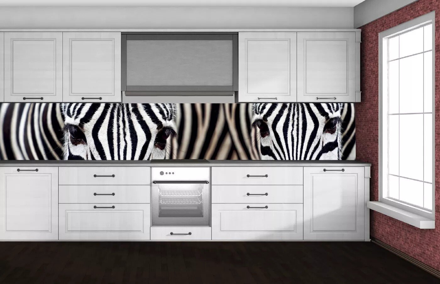 Isekleepuvad fototapeedid lamineerimisega - Zebra, 350x60 cm цена и информация | Fototapeedid | kaup24.ee