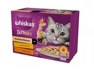 Whiskas kana ja köögiviljadega, lambaliha ja kalkuniga, 48x85 g цена и информация | Кошачьи консервы | kaup24.ee