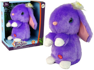 Танцующий плюшевый кролик, фиолетовый цена и информация | Мягкие игрушки | kaup24.ee