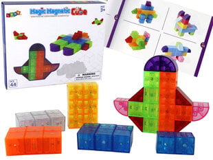Магнитные блоки Magical Magnetic Blocks, 44 штуки цена и информация | Конструкторы и кубики | kaup24.ee