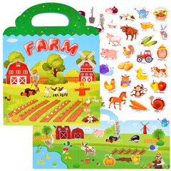 Альбом для наклеек - ферма цена и информация | Развивающие игрушки | kaup24.ee