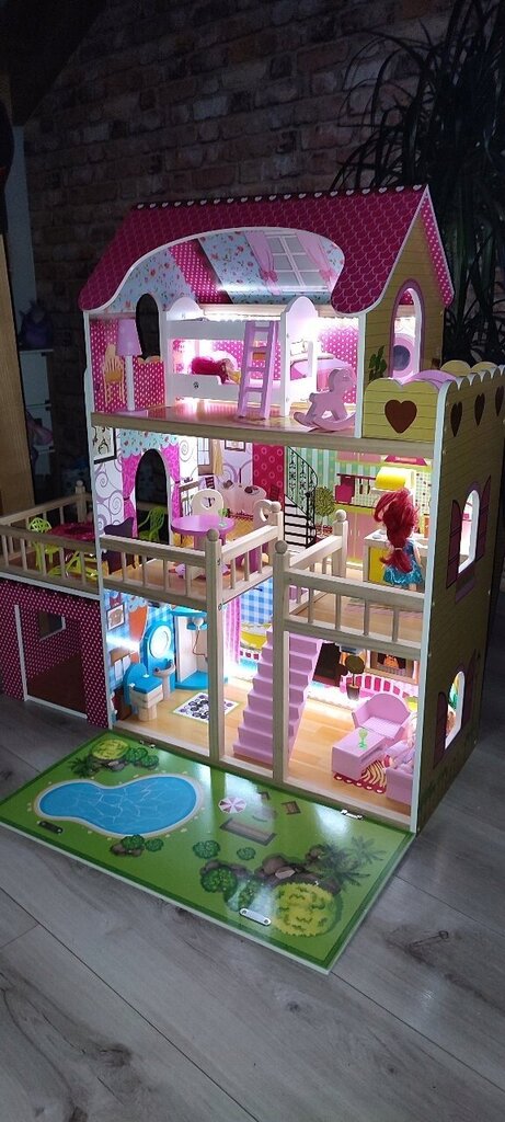 Puidust nukumaja hind ja info | Tüdrukute mänguasjad | kaup24.ee