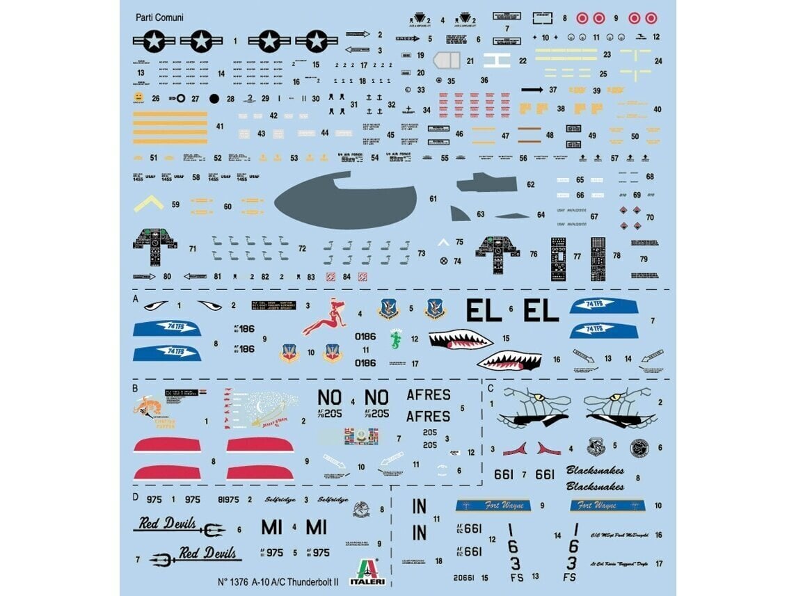Kokkupandav lennukimudel Italeri A10 AC Thunderbolt II hind ja info | Klotsid ja konstruktorid | kaup24.ee