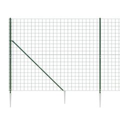 vidaXL traataed vaiadega, roheline, 1,6 x 25 m hind ja info | Aiad ja tarvikud | kaup24.ee