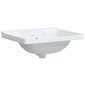 vidaXL vannitoa valamu, valge, 61x48x23 cm, kandiline, keraamiline hind ja info | Kraanikausid, valamud | kaup24.ee