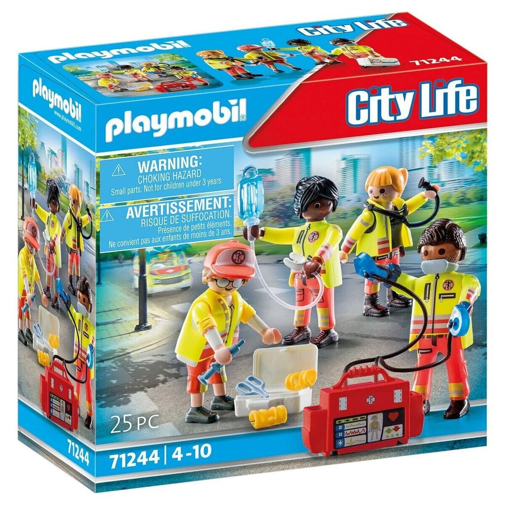 71244 PLAYMOBIL® City Life, Päästekomando цена и информация | Klotsid ja konstruktorid | kaup24.ee
