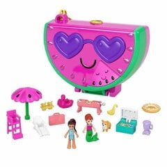 Kuju ja aksessuaaride komplekt Polly Pocket Pasteque En Fete Box цена и информация | MUST Металлическая бутылочка с Ярким рисунком (без BPA) (500ml) для мальчиков от 3+ лет Серая с Машинкой | kaup24.ee