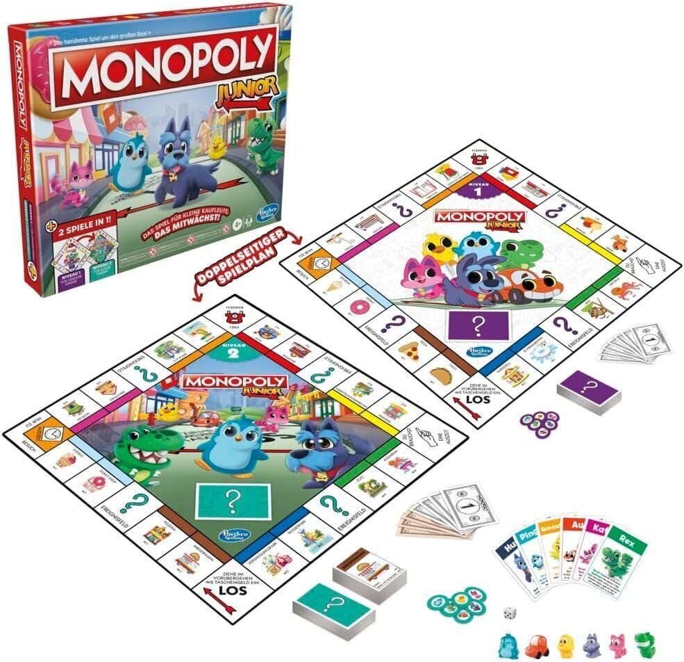 Lauamäng Monopoly Junior 2in1, LT цена и информация | Lauamängud ja mõistatused | kaup24.ee